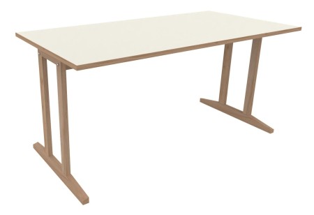Table Soline piètement à dégagement latéral - 160x80 cm